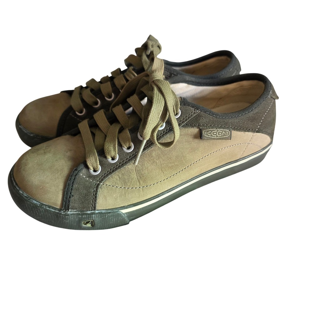 Keen Madera Suede Walking Shoes Womens 7 Olive Brindle Low Profile